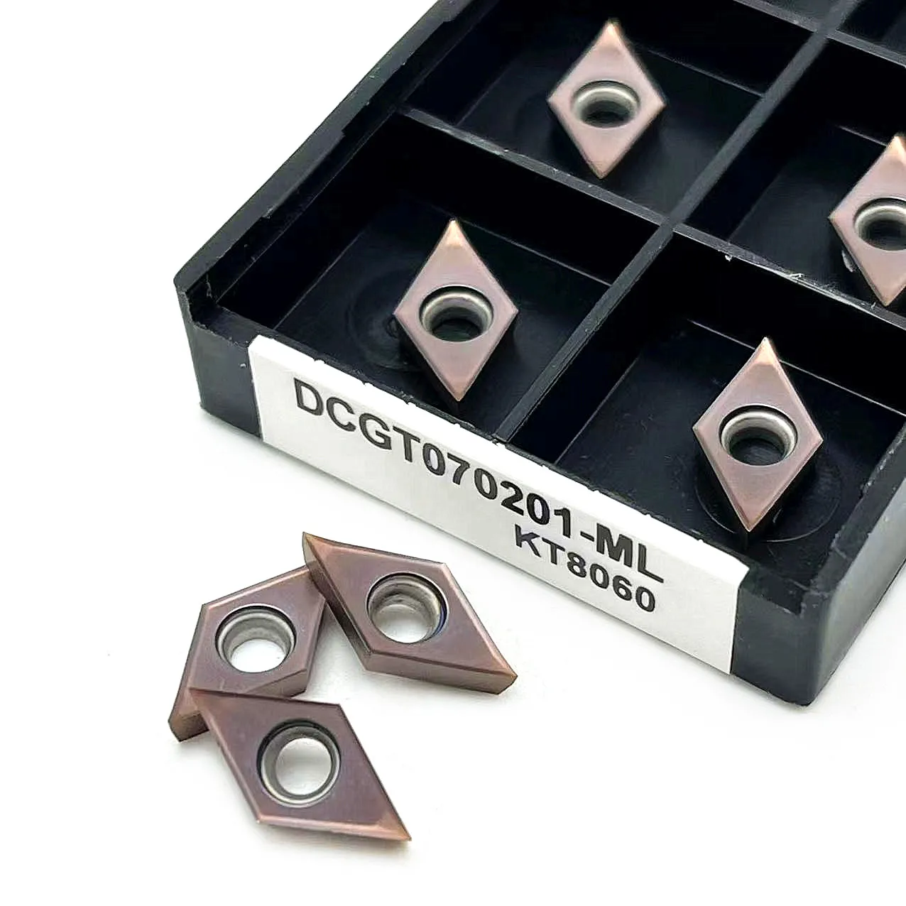 DCGT070202 DCGT070204 DCGT070201 KT8060 100% original Aluminum Turning Inserts CNC Lathe Cutter Aluminum Processing Tool DCGT