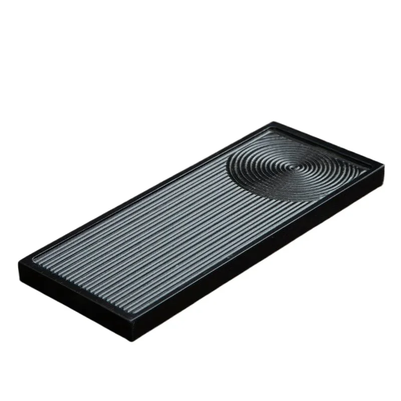 Japanese style minimalist kung fu household landscape square dry tea table, drainage tea tray, small tea set tray