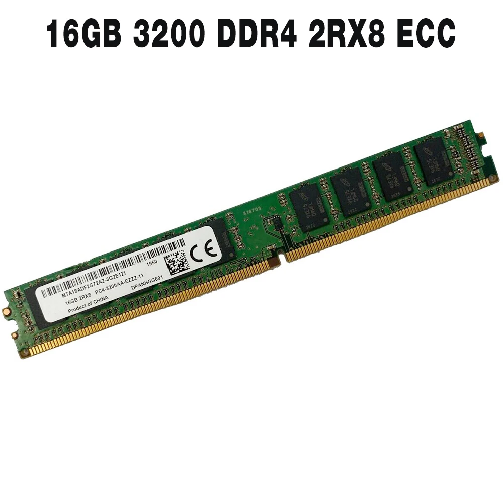 

1PCS For MT Narrow VLP MTA18ADF2G72AZ-3G2E1 Server Memory Fast Ship High Quality RAM 16GB 16G 3200 DDR4 2RX8 UDIMM ECC