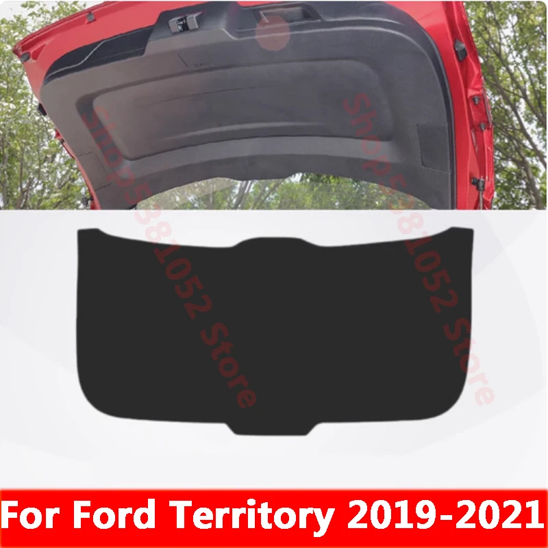 

For Ford Territory 2019 2020 2021 Car Rear Trunk Tailgate Protection Pad Trunk PU Leather Anti-dirty Sticker Pad Accessories