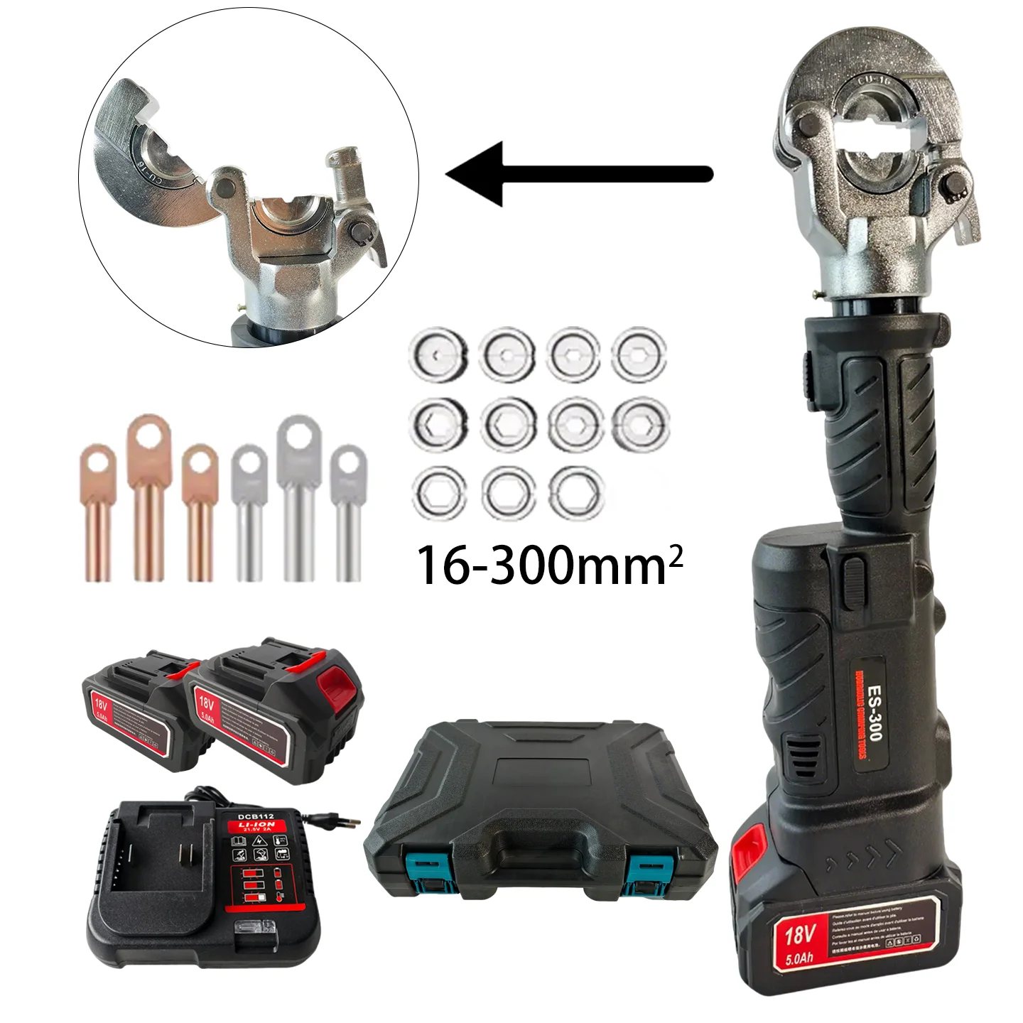 ES-300 16-300mm² Type Hydraulic Crimping Clamp Tool for Vietnam Thailand Market Laboratory Use