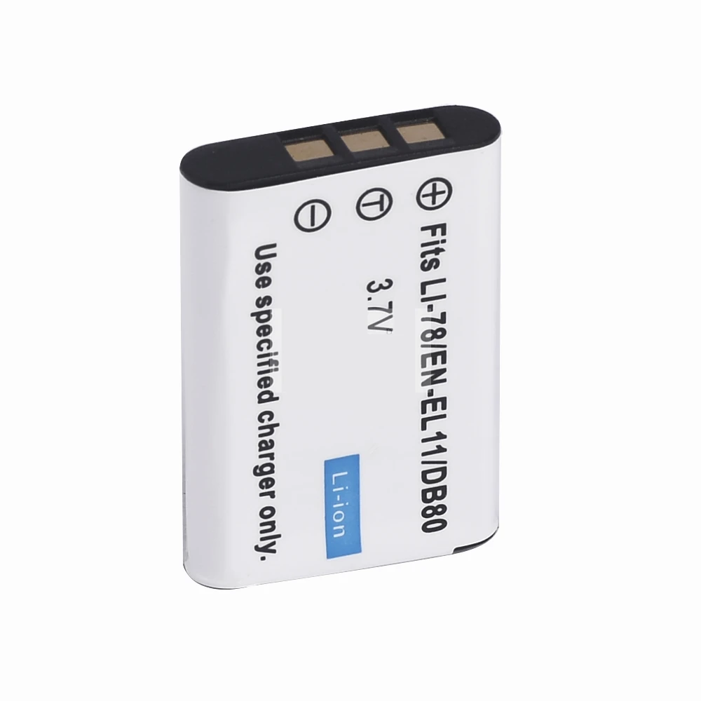 ENEL11 EN-EL11 بطارية الكاميرا لنيكون Coolpix S550 S560 S660 استبدال Li-78 DB80 ، 1200mAh