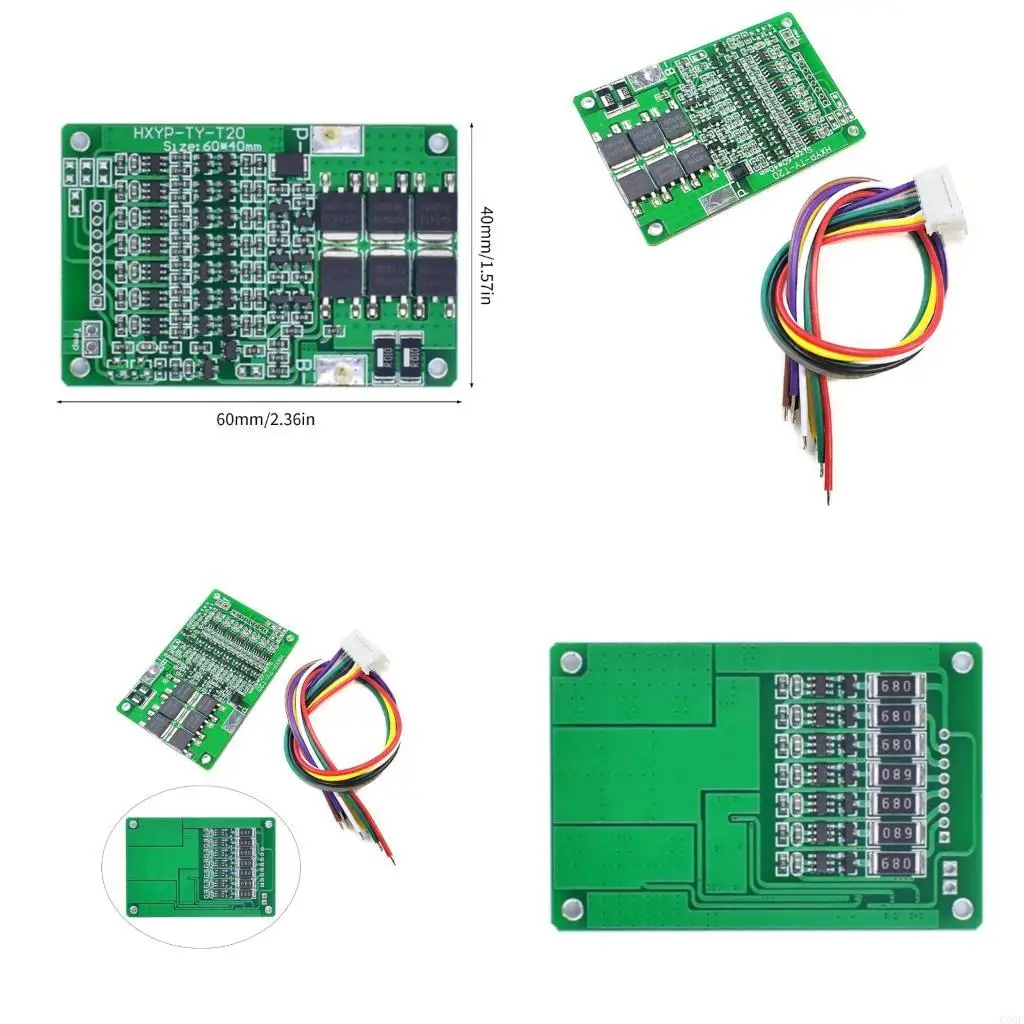نظام إدارة البطارية C90F 29.4V 7S مع حماية مفرطة لحزم DIY 18650 والنسخ الاحتياطي LED