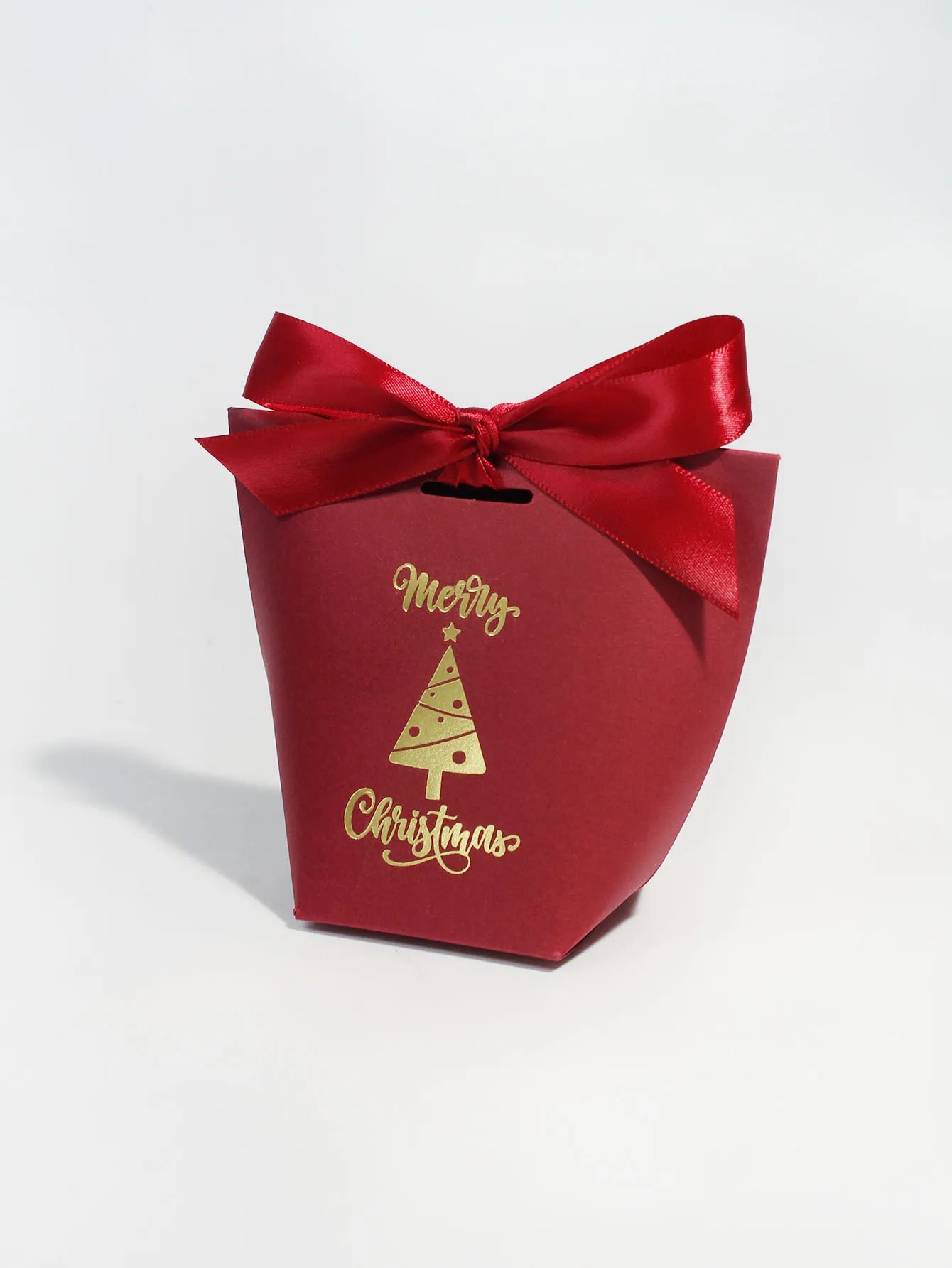 10/20/50pcs New Christmas Candy Box Gift Box White Cardboard Merry Christmas Add Holiday Atmosphere Creative DIY