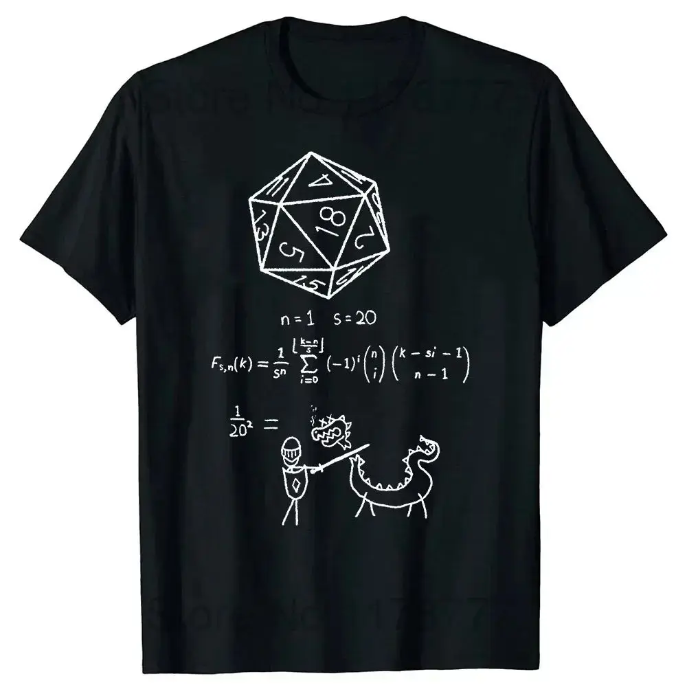 Retro Vintage ADHD&D Roll for Concentration Funny Gamer Dungeons DM RPG Dice Dragon T Shirts Summer Streetwear Gifts T-shirt Men