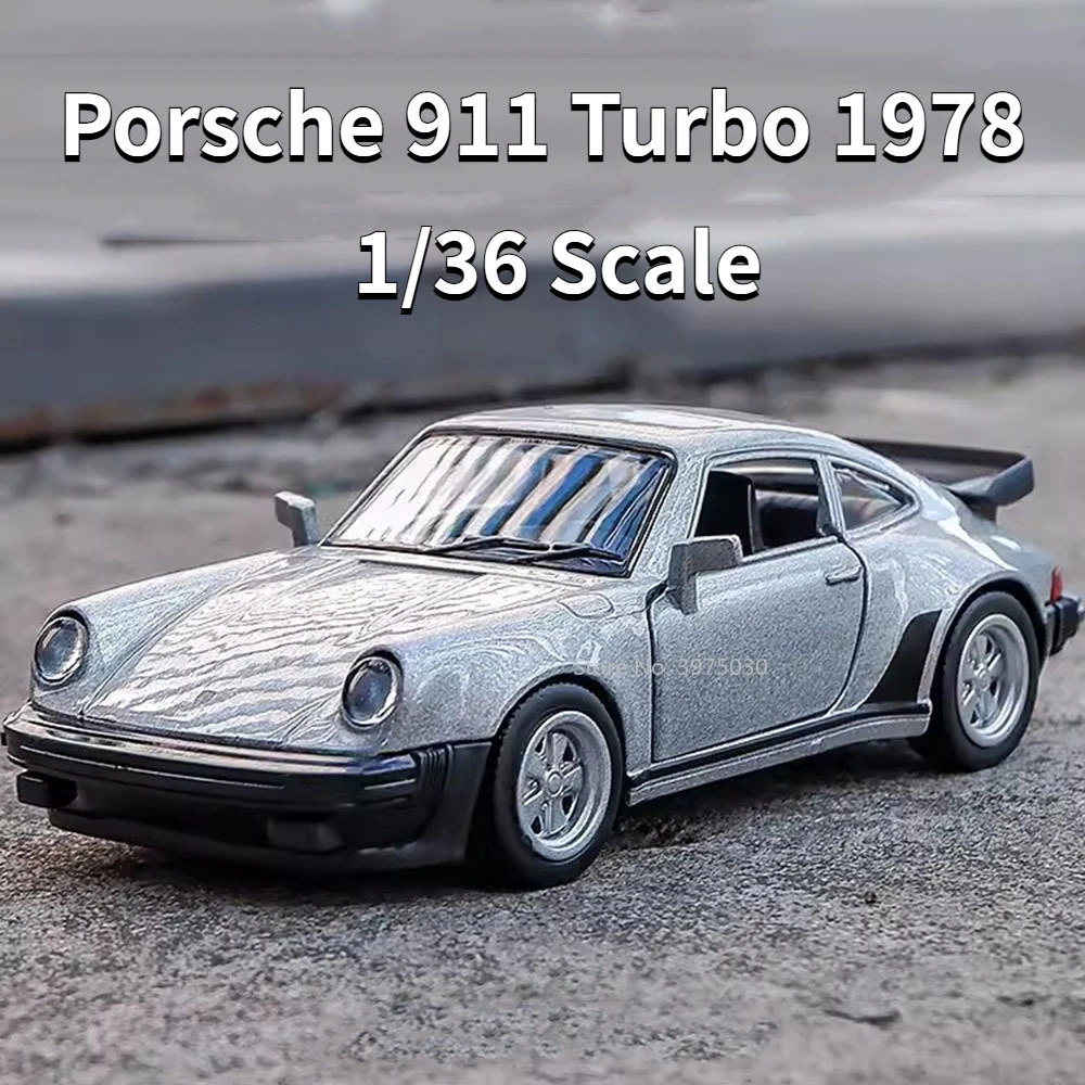 

1/36 Porsche 911 Turbo 1978 Alloy Car Models Toys Diecast Simulation Static Model Cars Exquisite Interior Collection Kids Gifts