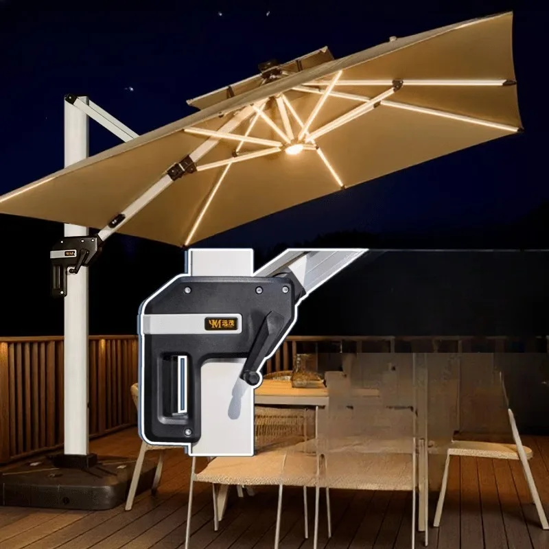 

Solar professional outdoor parasol courtyard umbrella villa terrace
