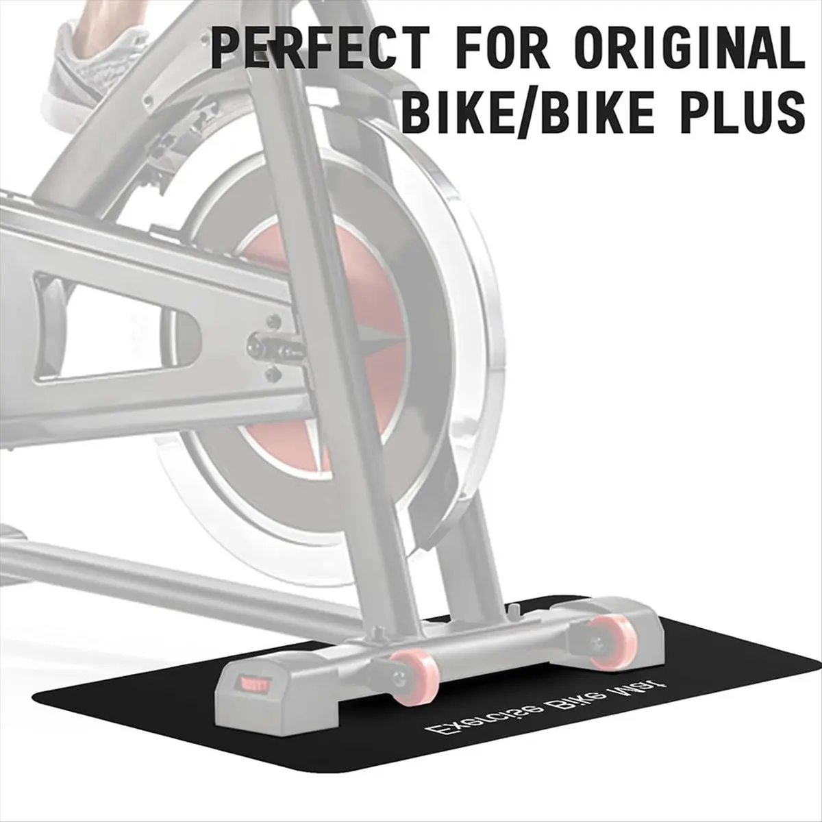 ABPF 2PCS Non-Slip Mat for Bike, Exercise Bike Mat for Home Gym, Workout Mat for Bike Trainer