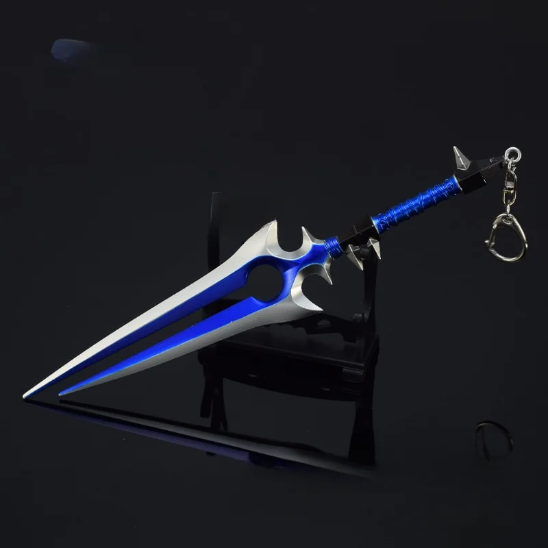 22cm World of Warcraft arma Thunderfury Blade of The Windseeker Anime Game Metal Katana Samurai Sword Toy Collection