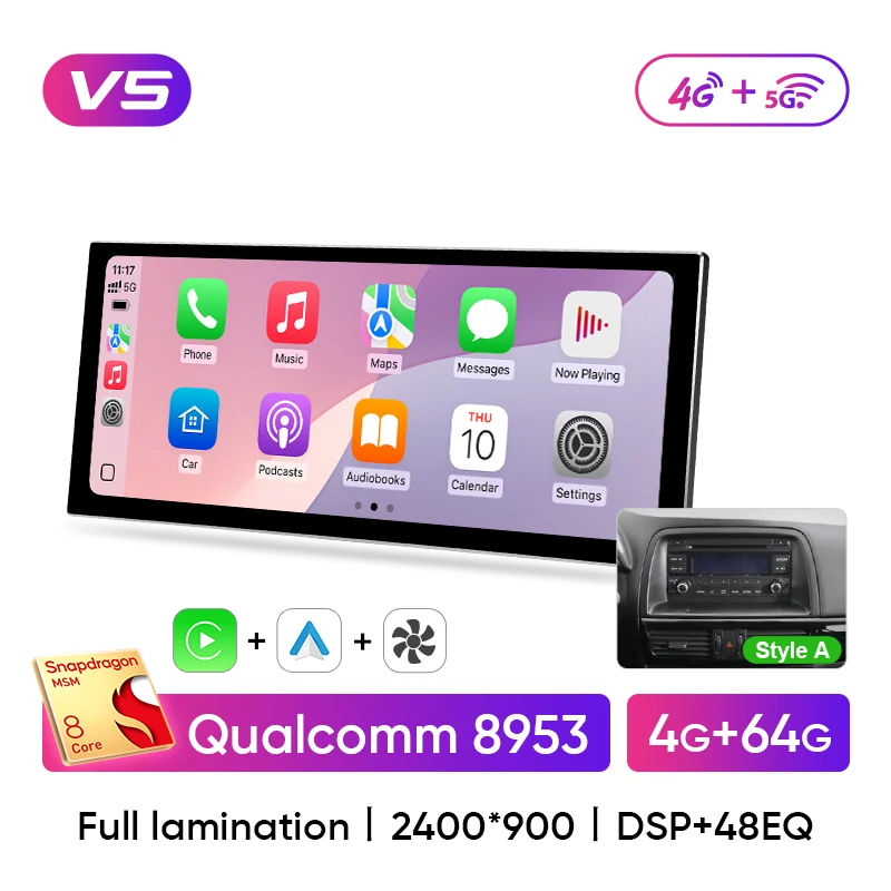 Ainavi 12.3 inch Auto Multimedia Voor Mazda CX-5 2013 2015 Draadloze Carplay Android Auto 4G Audio Autoradio HDMI - afbeelding 1