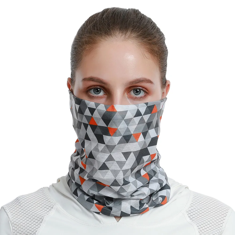 2024 Hot Sale Geometric Design Seamless Bandanas For Women Men Multi Use Headband Face Balaclava Bicycle Neck Scarf For Summer