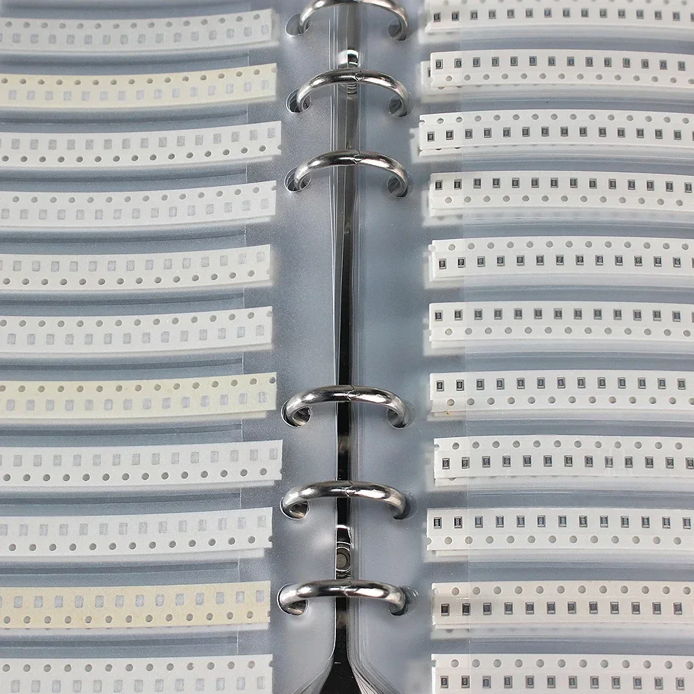 4250 قطعة 0805 SMD المقاوم كتاب عدة 1% عالية الدقة 1Ω-10MΩ 170 قيم عينة المقاوم كتاب لإصلاح الإلكترونيات DIY بها بنفسك #4