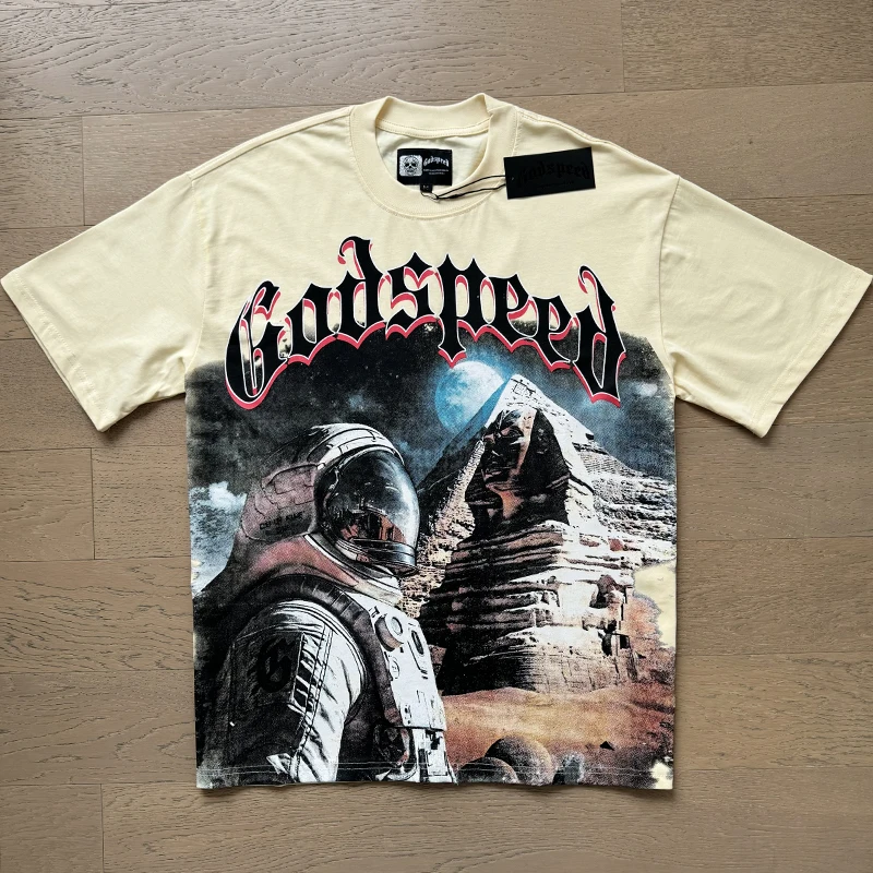 

2025ss Godspeed T-shirt Men's High Quality Streetwear Short Sleeve God Speed T Shirt Tops Tees