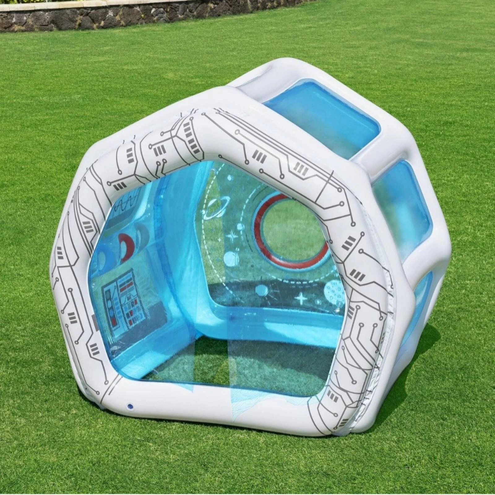 casetta-gonfiabile-a-tema-stazione-spaziale-con-gioco-di-smistamento-palline-tenda-da-gioco-per-bambini-con-3-camere-d'aria-attrezzatura-per-bambini-include-6-palline