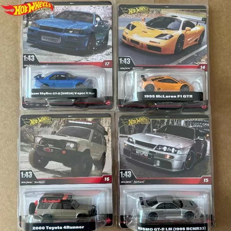 Новая серия Hot Wheels Hmd41 Cultural Collection 1/43 Skyline Gtr F1 Gtr, модель автомобиля для мальчиков, коллекция подарков на день рождения, игрушки