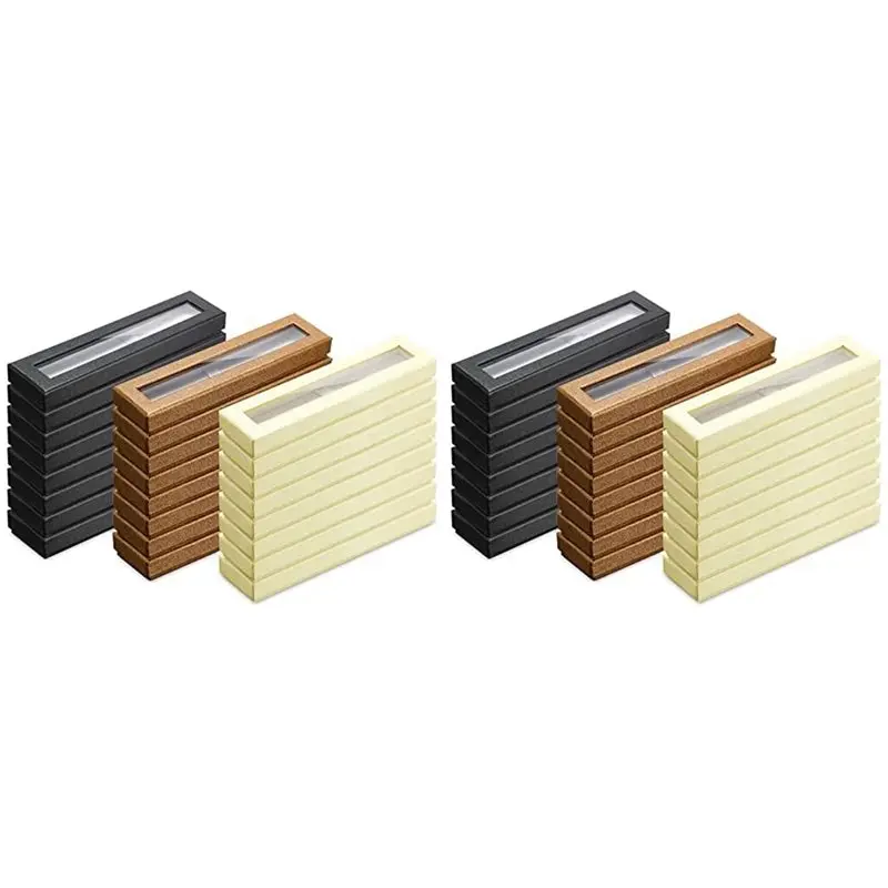 qwe-48-cajas-de-regalo-para-boligrafos-estuches-vacios-para-boligrafos-con-tapa-transparente-expositor-para-boligrafos-para-embalaje-de-regalos-de-navidad-negro-beige-bronce