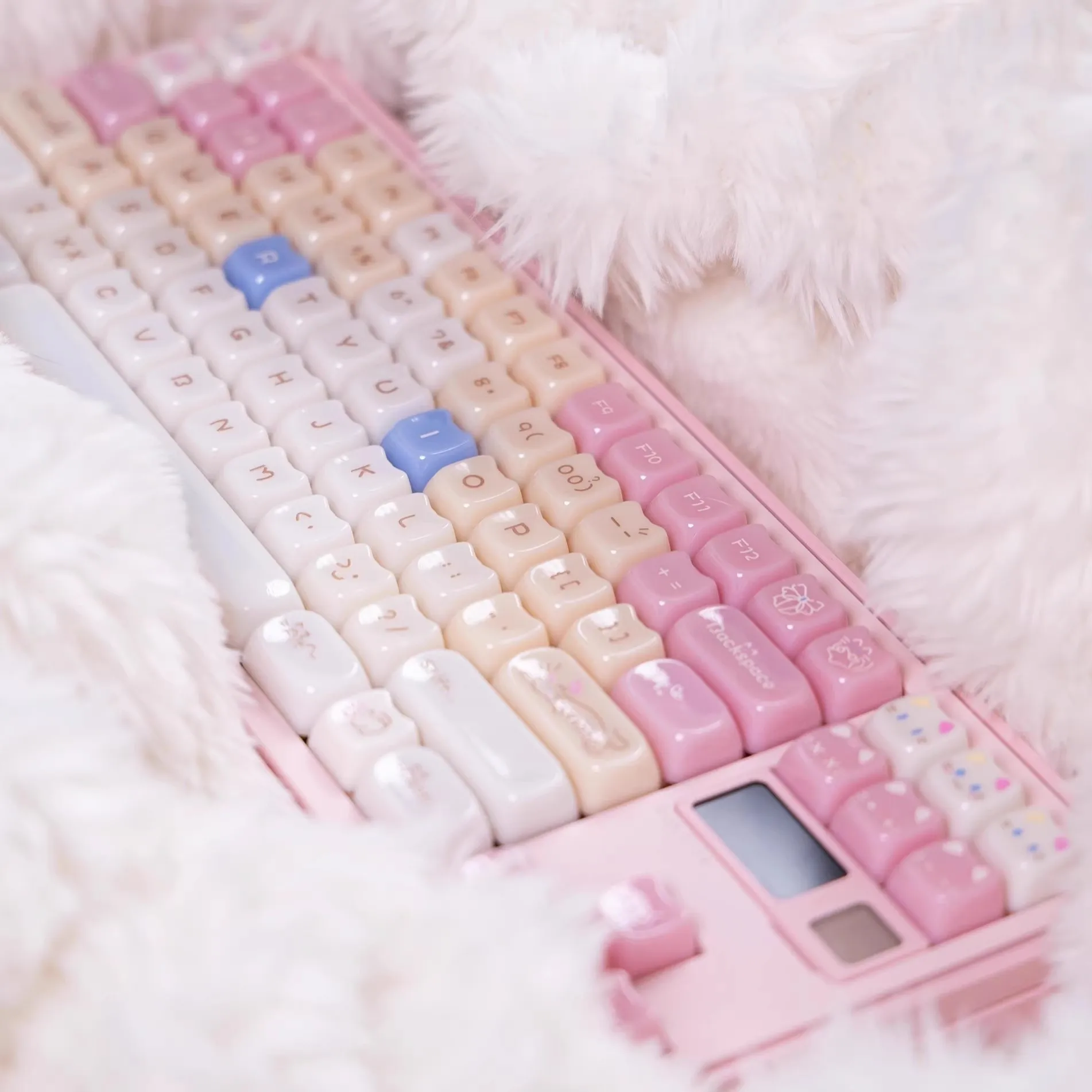 

148 клавиш/набор, колпачки для клавиш с изображением кукольного кота, милые конфеты MAO + колпачки для клавиш с профилем MOA, колпачки для клавиш с верхним принтом из ПК для механической клавиатуры MX Switch