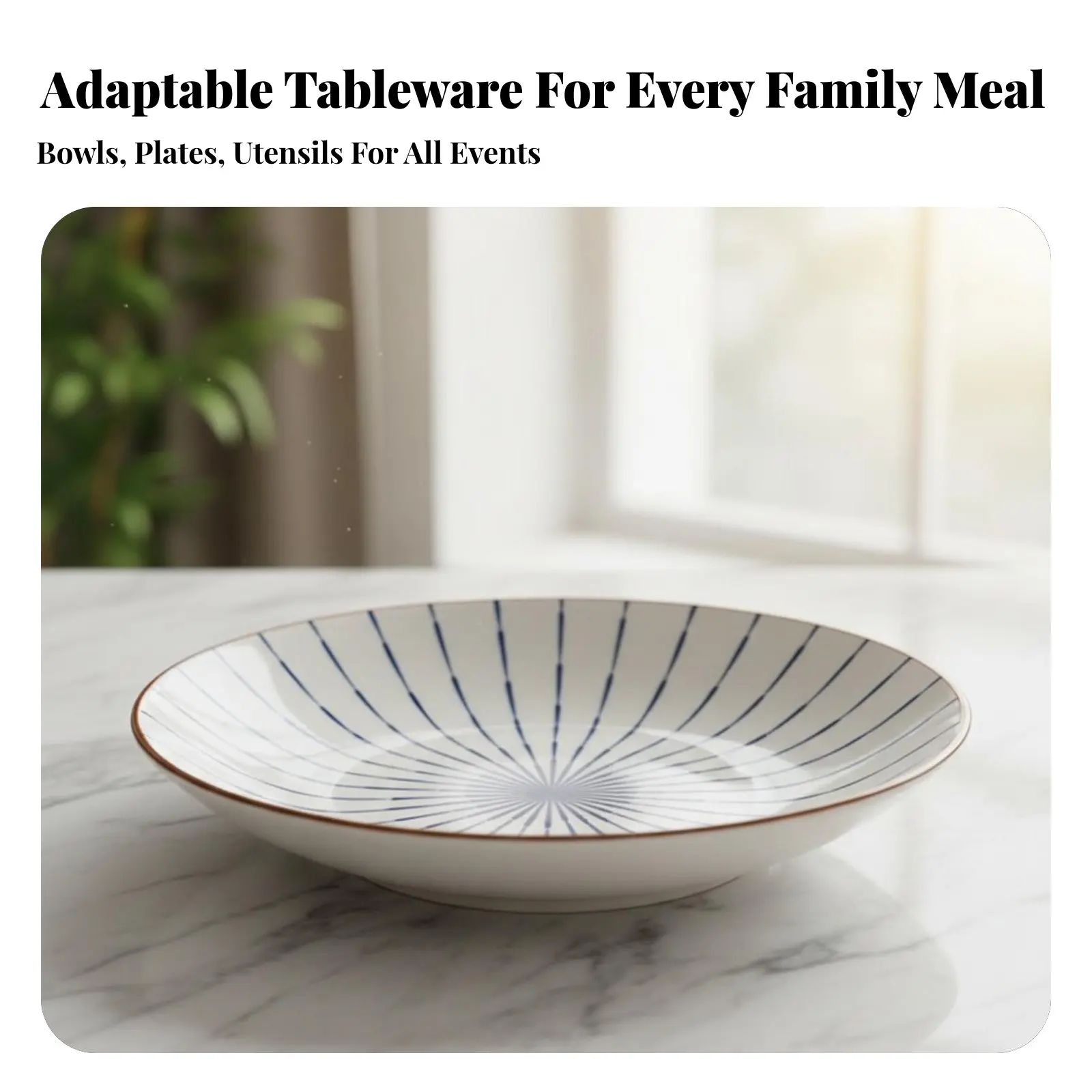 Juego de Vajilla de Cerámica con Color Subesmaltado, Diseño Radiante Japonés, Tazones, Platos, Utensilios, Estilo Minimalista, Uso Doméstico