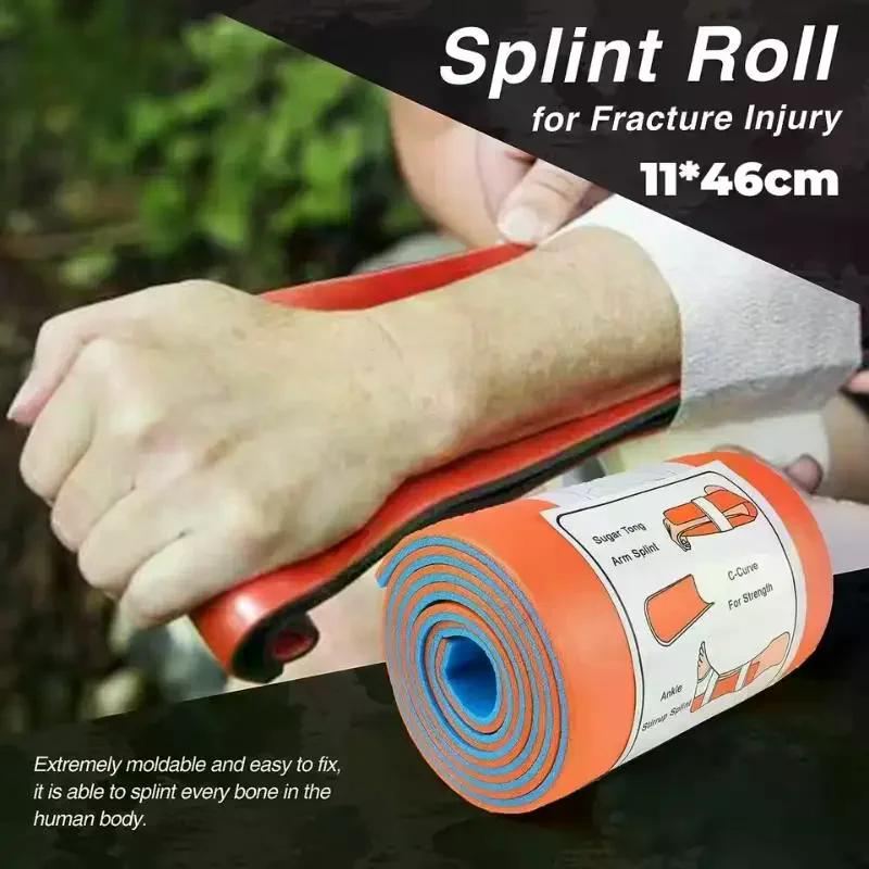 First Aid Universal Aluminum Splint Roll, Medical Survival Polymer For Fixture Bone Emergency Kit, Outdoor Travel