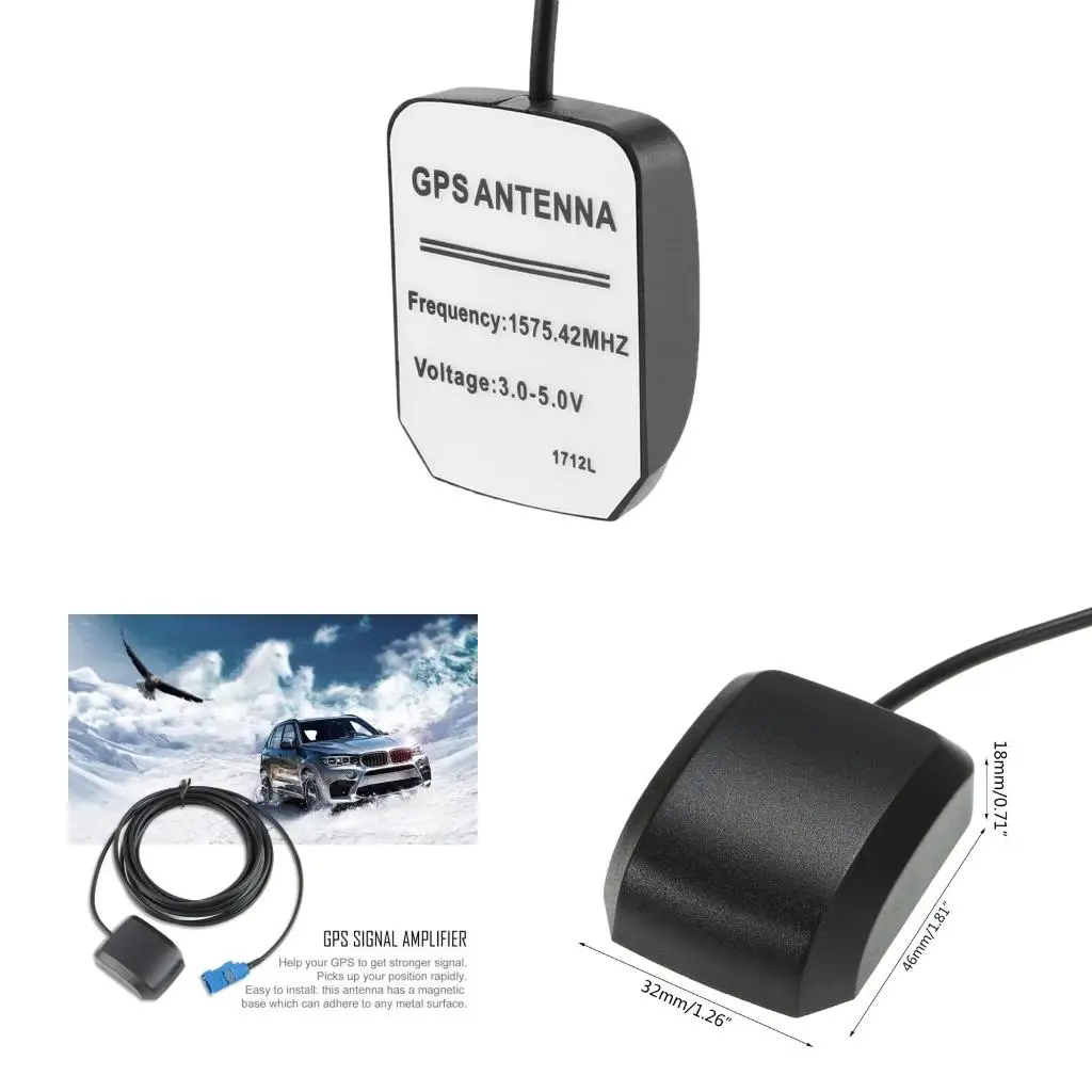 

Active GPS Navigation Antenna Fakra C for Cars Trucks SUV for Head Unit RNS510 for Columbus Low Noise Figure Water