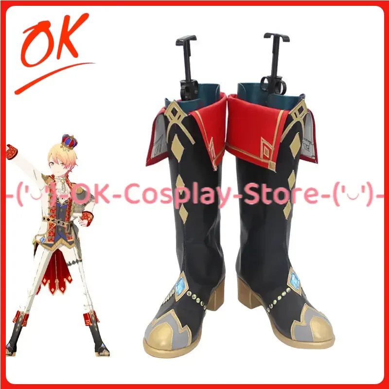 [Customized] Project Sekai Colorful Stage! Tenma Tsukasa Cosplay Shoes Anime Roleplay Costume Carnival Party PU Leather Boots