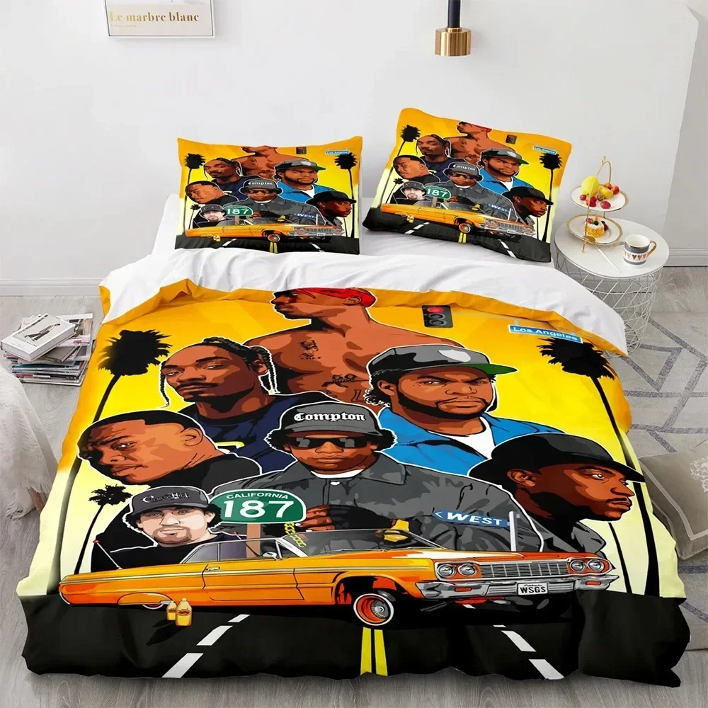 

Tupac Amaru Shakur Bed Set Bedding Set Duvet Cover Sheet Printed Bed Set Pillowcase Bed Full Queen King Size Comforter Bedroom