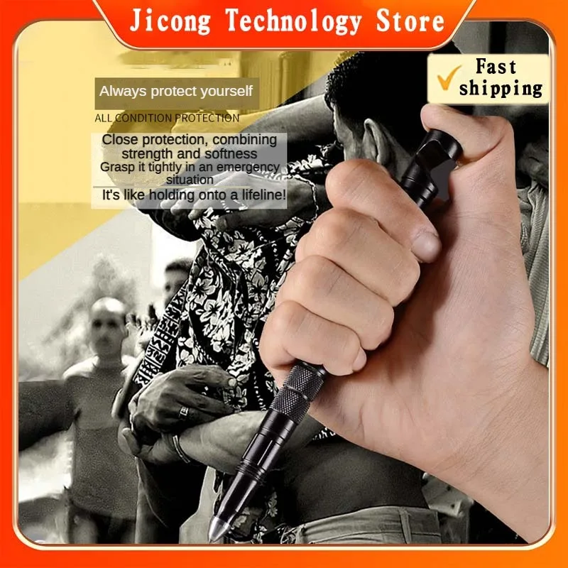 

Tactical Pen Tungsten Steel Head Tactical Pen Multi Functional Self-defense Pen with Phone Holder Multipurpose Screwdriver Head