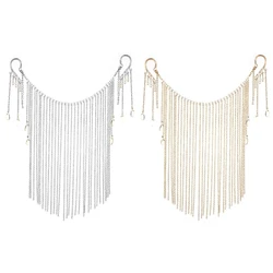Vintage Chinese Tassel Veil Mask Woman Metal Chain Face Mask Masquerade Dancing Face Curtain Jewelry