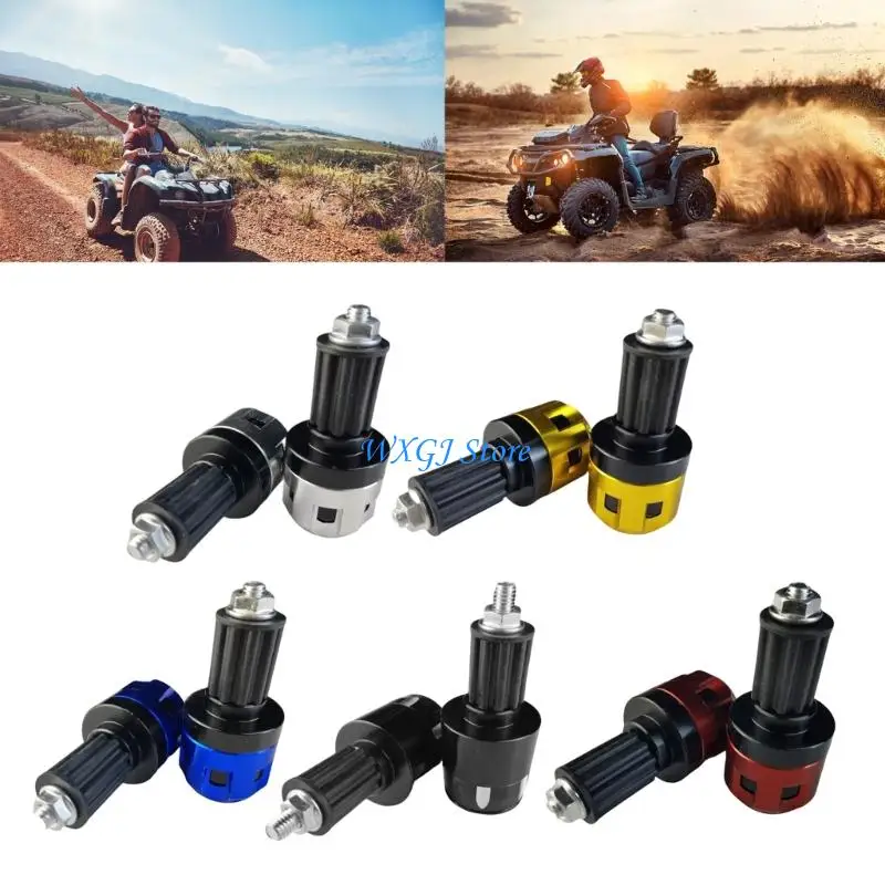

37JE 1 Pair Handlebar End Plugs Caps Aluminum Motorcycle Handlebar Crash Protectors For Enhanced Grip And Easy Install