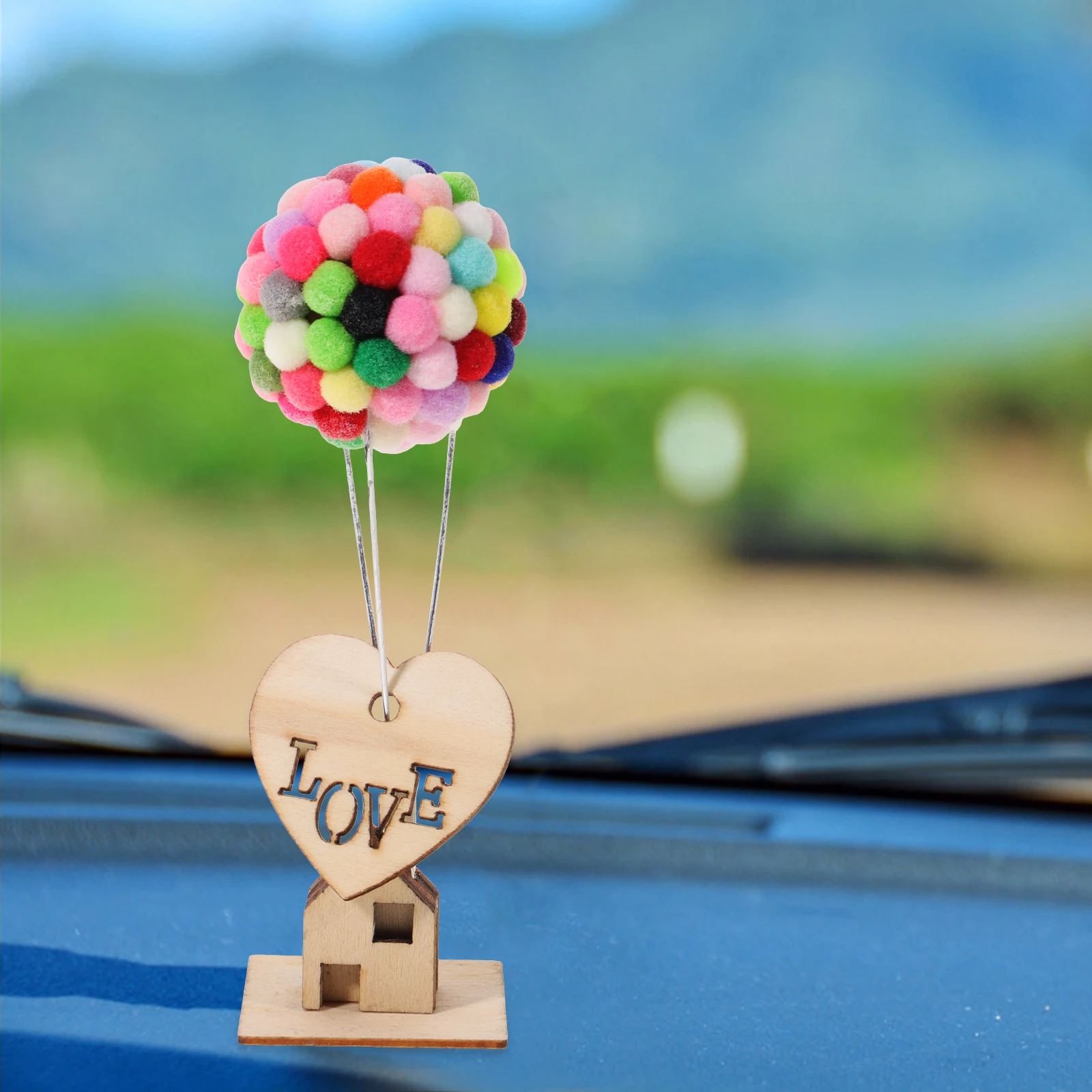 

Flying House Car Dashboard Decorations Colorful Resin Car Interior Decorations Ornaments Travel Home Bedroom Desk Accessories