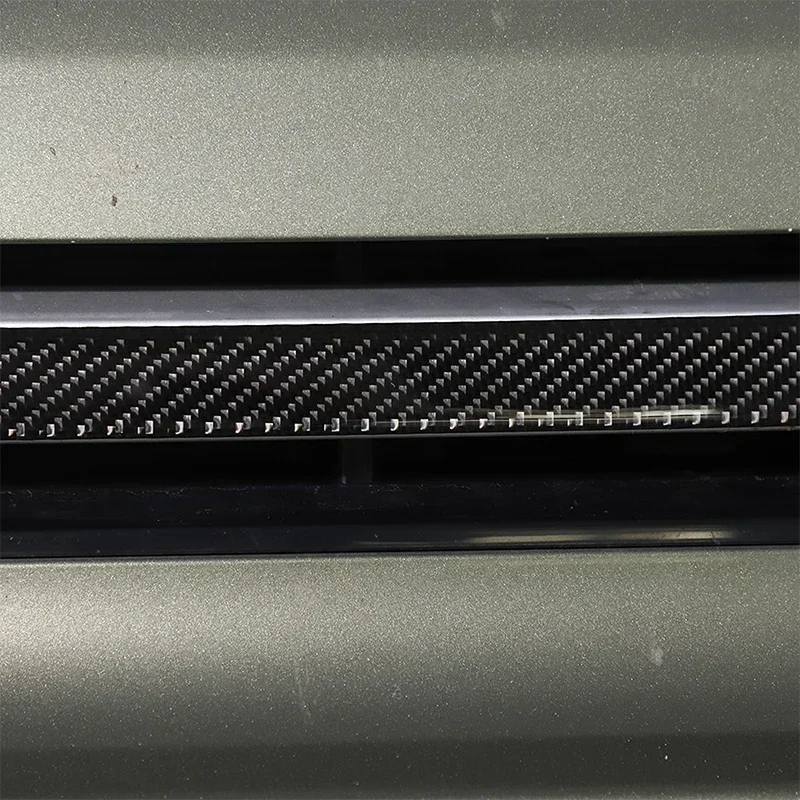 لاند روفر ديفندر 90 110 130 2020-2024 لينة ألياف الكربون سيارة الجبهة مصبغة ملصقات الكسوة اكسسوارات السيارات #6