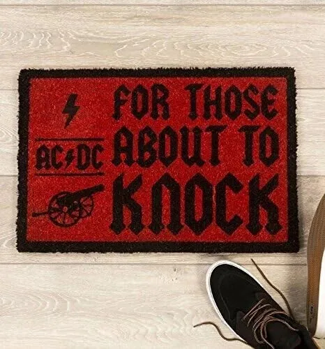 AC/DC Doormat Rock Band Inspired Front Door Mat Gift