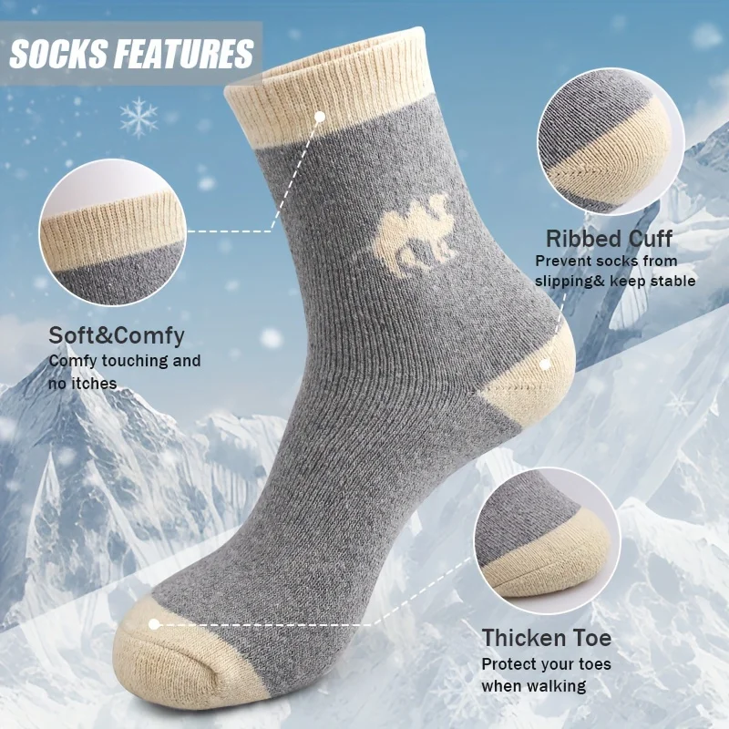 5 Pairs Thermal Winter Socks T - Thermal Sock Winter avis et prix