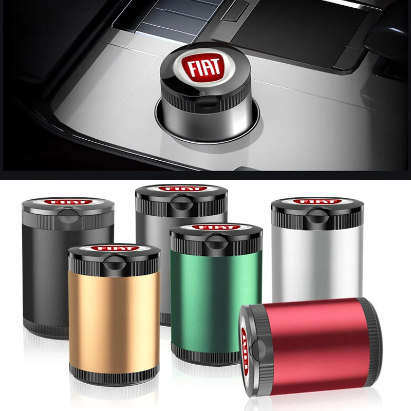 

Автомобильные аксессуары, портативная авто светодиодная внутренняя автомобильная пепельница для Fiat Ducato Abarth Tipo Panda Bravo Doblo Stilo 500 124 125