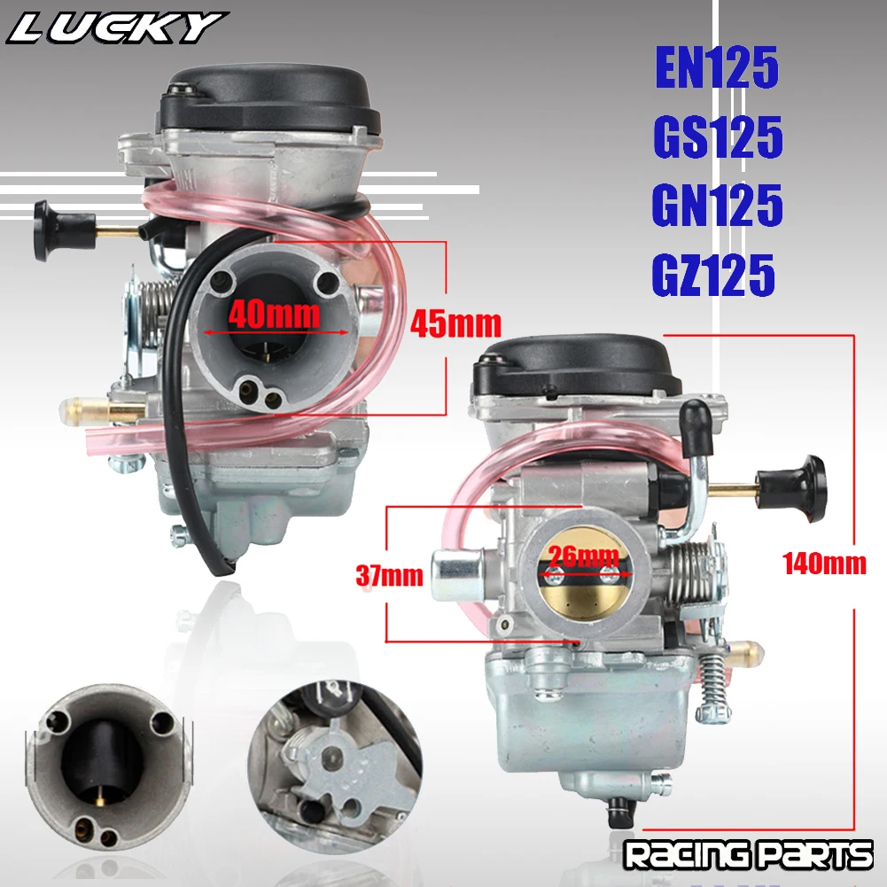 26mm Carburetor For Mikuni Suzuki EN125 125cc Engine GZ125 Marauder GN125 GS125 EN125 Motorcycle Carburador Manual Choke Carb