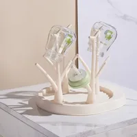 Baby Bottle Holder Cleaning Dryer Drainer Removable Baby Bottle Drying Rack Storage Rack Tree Shape Rack for Babies Bottles Item