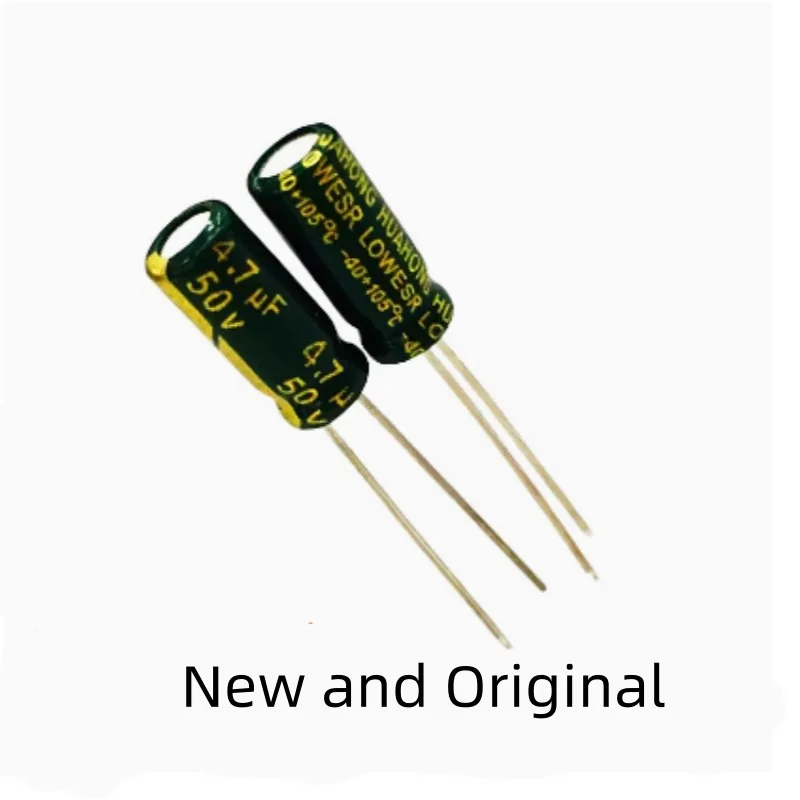 50V4.7UF High Frequency Low Resistance Long Life High Temperature Resistant Genuine Electrolytic Capacitor 5X11