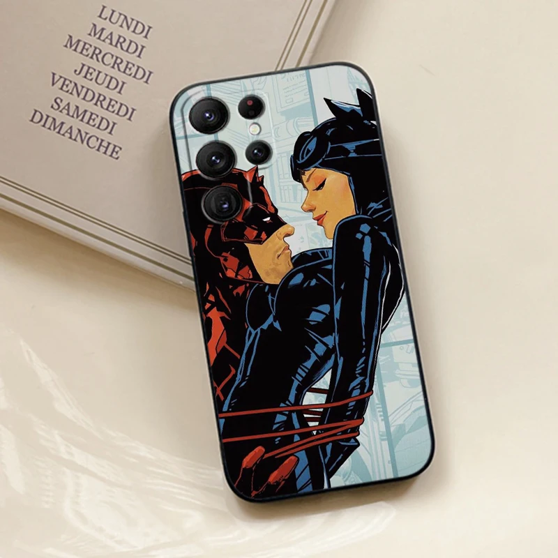 Film C-Catwoman Sexy For Samsung Galaxy S24 S23 S22 S21 S20 FE S10 S10E Plus Ultra Pro Lite 5G Black Soft Phone Case