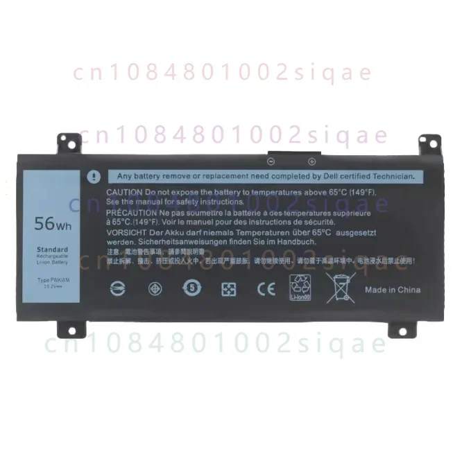 Pwkwm for dell inspiron 7000 14 7466 7467 p78g laptop battery 3300mah