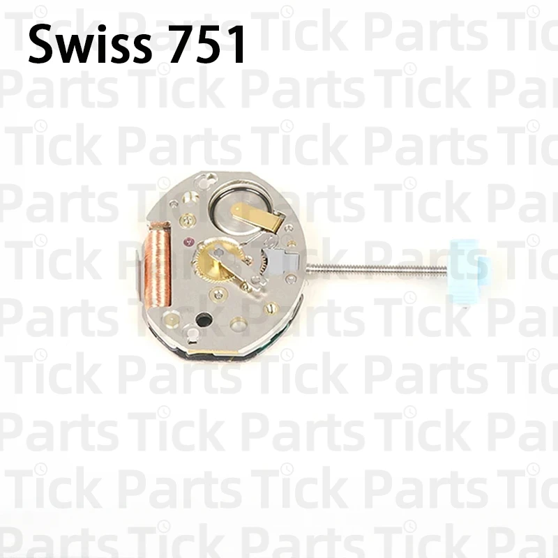 NEW Original Swiss RONDA 751 Movement Brand 2Hands Quartz Movement Watch Movement Accessories Accurate Travel Time