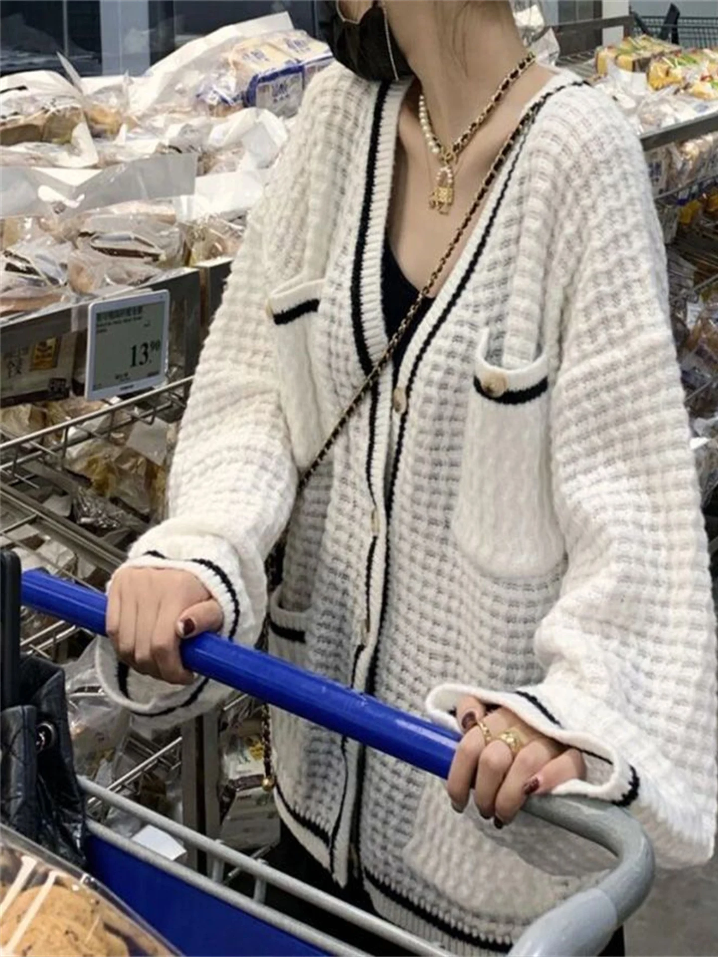 

Ladies' V-Ne Long Sve Loose Knitted Cardigan Sweater Autumn Faionable Top Outerwear Comfortable Sle Commute Edition