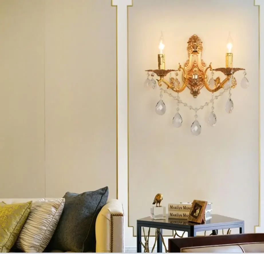 

Wall Lights Modern Crystal Industrial Corridor Lamp Bedroom Contemporary Bedside Sconce Living Room Decorative Lighting