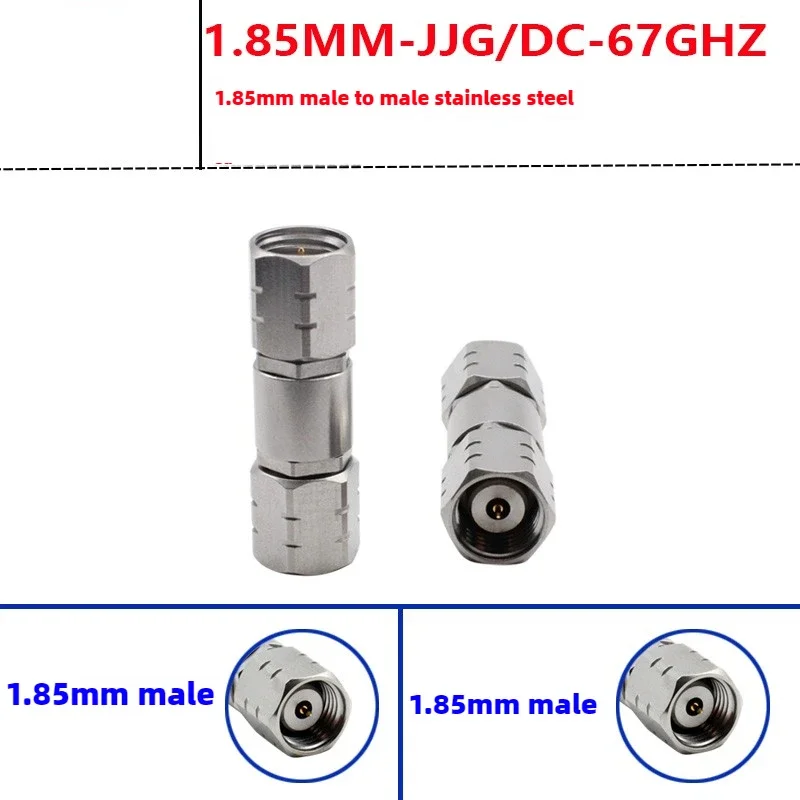 

1.85MM-JJG Stainless Steel Millimeter Wave Adapter 67GHz Male to Male Mesh Split Straight through Head for High-Frequency Networ