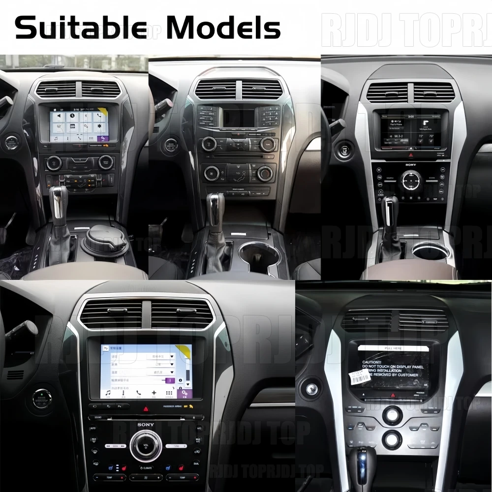 For Ford Explorer 2011-2019 Android Auto Car Radio GPS Navigation CarPlay Multimeidia Video Player Touch Screen Auto Stereo BT