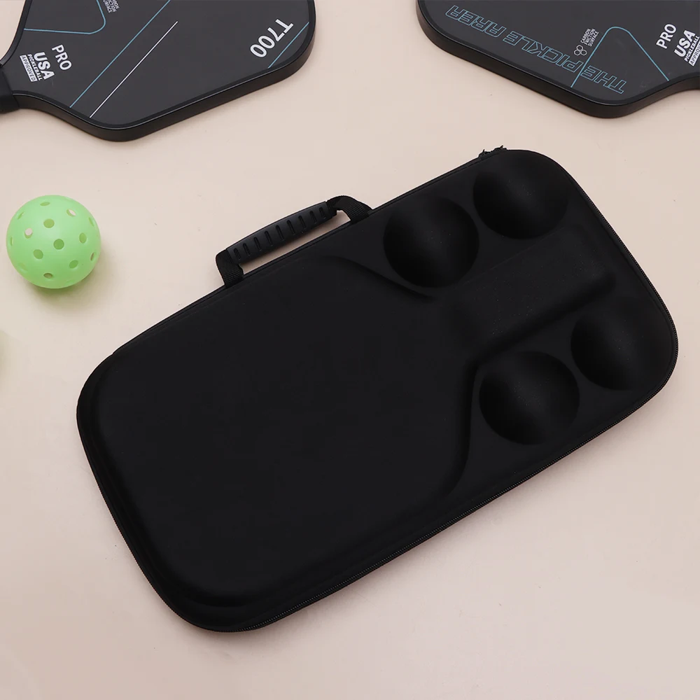 Hard Shell Pickleball Racket Storage Bag Fits 2 Paddles And 4 Balls EVA Protective Cover Pickleball Paddle Bag Waterproof