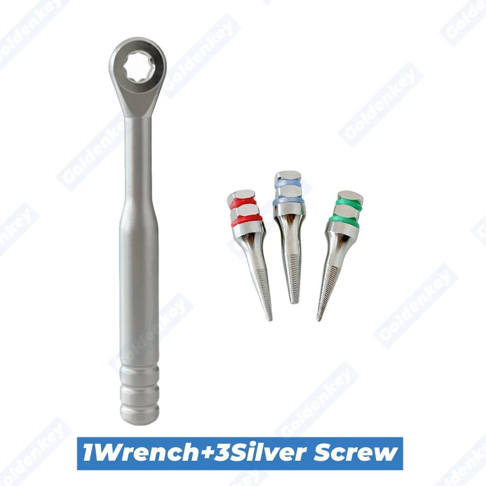 3Sizes Dental Broken Implants Pick Up Extractor Screw Wrench Failed Implant Fixture Remover Screws Surgident Style