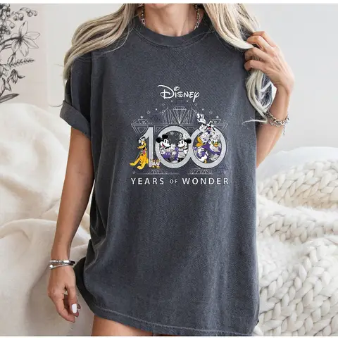 Disney 100 år av underverk-tröja Disney semester-tröja Disney fest-tröja Disneyland-tröja Musse och Mimmi-tröja 10 best sales Disney 100 år - №1