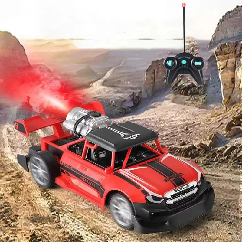 

1:20 RC Car Drift Stunt with Spray Light Remote Radio Controlled Car Children's Competitive Racing Cars and Trucks Christmas