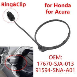 17670SJA013 Car Petrol Diesel Oil Fuel Cap Tank Cover Line with Clip 91594SNAA01 for Honda Civic CRV Accord Jazz City Odysse
