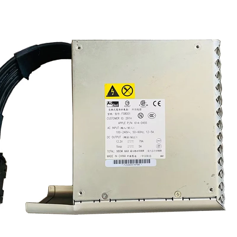 USED DPS-980BB-2 FS8001 A1289 614-0435 DPS-980BB 980W PSU 661-5011 614-0436 614-0454 Power Supply High Quality Replacement Parts